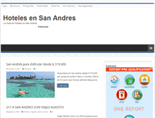 Tablet Screenshot of hotelessanandres.com